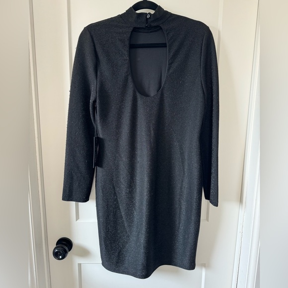 Rachel Zoe* Black Sparkle Bodycon Dress - Picture 3 of 4